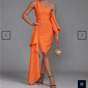 Bandage drape dress